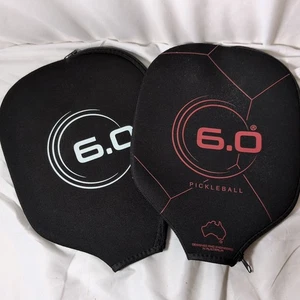 2x Funda Six Zero 6.0 Rubí Pickleball Paddle Solo Roja y Blanca ¡Envío Gratis! - Imagen 1 de 2