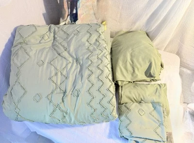 Juego de sábanas ajustables Queen, sábanas superiores, 4 fundas de almohada y 2 almohadas decorativas Foto 1 de 4