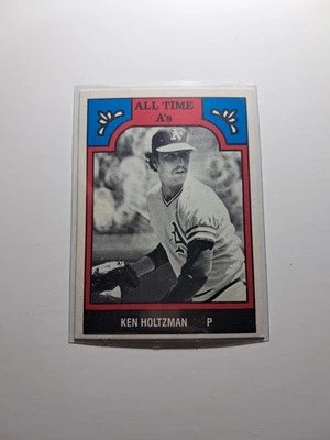 1986 TCMA All Time A’s Ken Holtzman #10-ATH Oakland Athletics béisbol de colección Foto 1 de 2