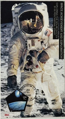 FDC  Buzz Aldrin/Space Achievement and Exploring w/ Solar System Pentagon Stamp - Image 1 of 3