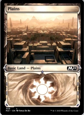 Core Set 2021 #309 Plains (Showcase) - Image 1 of 2