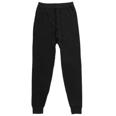 Men Winter Fleece Lined 100% Cotton Thermal Long Johns Bottom Underwear Pants - Image 1 of 4
