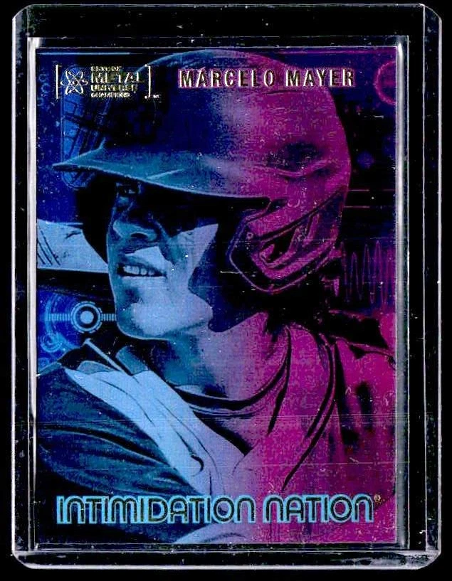 2022 Skybox Metal Universe Champions Intimidation Nation #IN4 Marcelo Mayer - Image 1 of 2