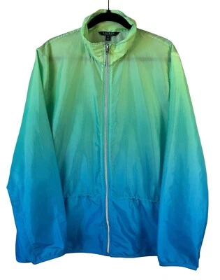 Cortavientos Ralph Lauren Ombre XXL 2XL Verde Azul Ligero LRL Foto 1 de 4