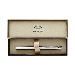 Pluma estilográfica cincelada metal cromado brillante Parker IM Premium azul mediano S0908630 - Imagen 1 de 10