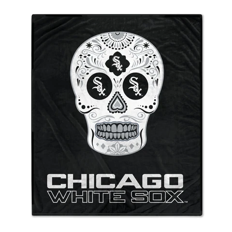 Chicago White Sox 60'' x 70'' Sugar Skull Fleece Blanket Cover