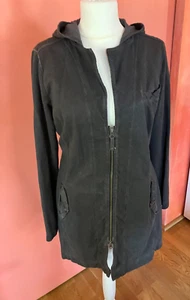 Designer Nile Schweiz Jacke Baumwolle Used Look XL schwarz Kapuze sehr lässig - Bild 1 von 7