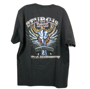 Sturgis Motorcycle Rally Shirt Mens XL Black Short Sleeve Graphic 2010 - Picture 1 of 6