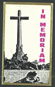 Holy card difunto antiguo del general Franco Santino imagen piadosa - Imagen 1 de 1
