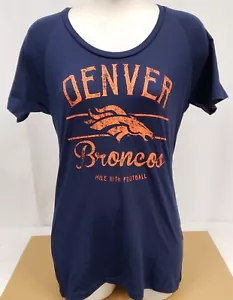 Brand New Women's Team Apparel NFL Denver Broncos Short Sleeve Shirt - M - Picture 1 of 4