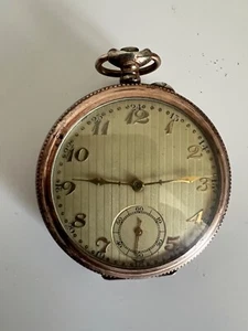 Antike Taschenuhr Cylindre 10 Steine - KAPUT - Bild 1 von 4