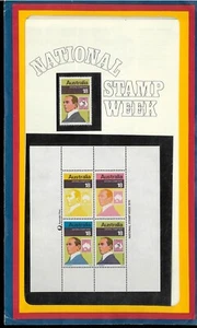 1976 Australia National Stamp Week Last Stamps Pack 18c issue & Block 4x18c Pane - Picture 1 of 1