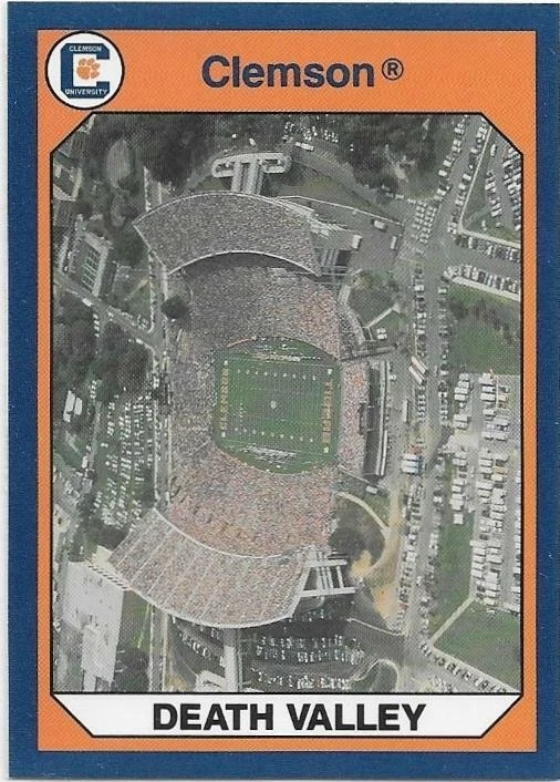 DEATH VALLEY STADIUM 1990 Collegiate Collection card #150 Clemson Tigers NR MT - Image 1 of 1