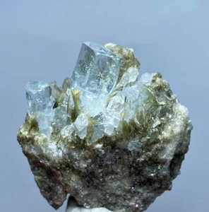 Natural Aquamarine With Mica Crystal Specimen From Skardu Pakistan 147 Carats - Picture 1 of 12