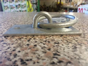 Anillo de comedor en 4 x2"" 100x 50mm placa perro animal correa de esclavitud cuerda corbata caballo - Imagen 1 de 2