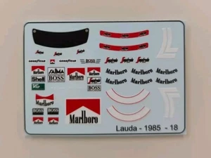 Mclaren MP4/2B Niki Lauda " Figure Decals " 1985 1/18 - Bild 1 von 2