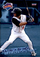 2013 Brooklyn Cyclones Choice #4 Patrick Biondi Woodhaven Michigan Baseball Card