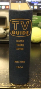 1964 April-June Bound TV Guide Complete no missing pages Beatles Flintstones - Picture 1 of 24