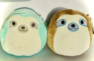 Squishmallows Simon & Aqua The Sloth Retired BNWT 7” Kellytoy - Picture 1 of 5