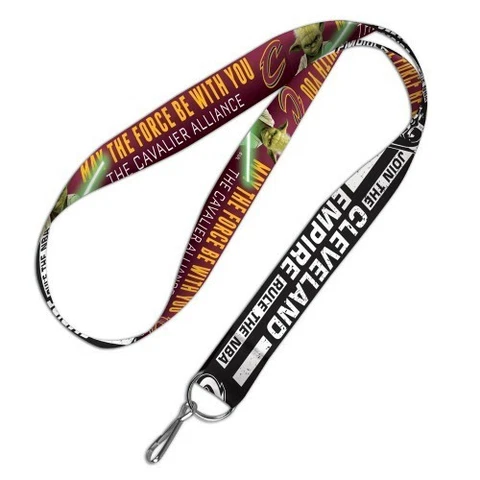 STAR WARS YODA DARTH VADER DOUBLE SIDED CLEVELAND CAVALIERS LANYARD 1" W 20" L Cover