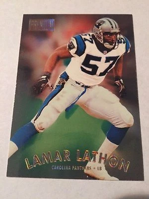 1997 Skybox Premium #146 - Lamar Lathon - Carolina Panthers - Image 1 of 2