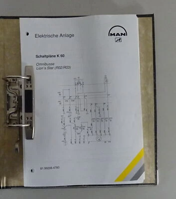 Eléctrico Diagramas de Cableado Man Bus Lion's Star R02/R03 Stand 01/2002 - Imagen 1 de 4