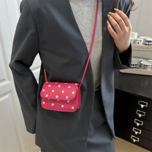 PU Material Mini Shoulder Bag Polyester Lining Mini Square Bag Women - Picture 1 of 14
