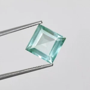 Paraiba Turmalin Cooper Lager 2,60 ct. Quadratschliff erstaunlicher loser Ede... - Bild 1 von 5