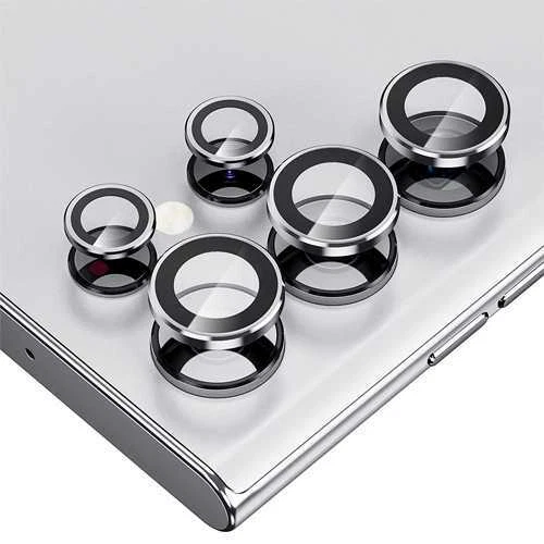 Protector de vidrio templado anillo de metal lente de cámara para Samsung Galaxy S22 Ultra 5G Foto 1 de 4