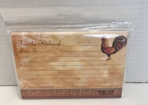 Studio 18 Set 20 Rezeptkarten Hahn Bauernhof Land 4”x6” versiegelt Huhn Herbst - Bild 1 von 10