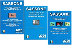 SASSONE SPECIALIZZATO VOLUME 1 + 2 + 3  2026 CATALOGH PER FRANCOBOLLI ITALIANI - Zdjęcie 1 z 1