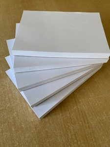 5 x A6 Size Plain White Jotter Pads 100 Sheets per pad (total 5 pads=500 sheets) - Picture 1 of 1