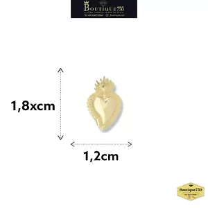 Pendente Sacro Cuore Votivo Oro 18kt 750% prima misura - Foto 1 di 1