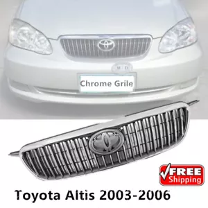 NUEVO capó delantero cromado parrilla apto para Toyota Corolla Altis 2003 04 05 2006 - Imagen 1 de 6