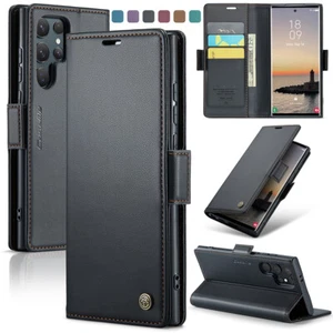 For Samsung Galaxy S25 S24 S23 S22 S21 S20 Ultra S10+ Leather Wallet Case Cover - Picture 1 of 54