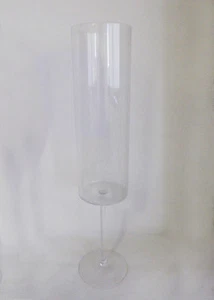 Jarrón Vidrio D.15 H.75 CM Contenedores Para Adornos Y Muebles Boda - Picture 1 of 1