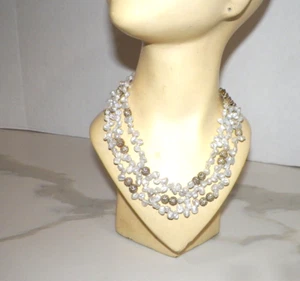 Vintage St. John drei (3) Strang Perlen & Strass Halskette - Bild 1 von 10