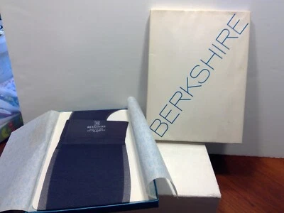 Juego de 5 pares de medias Berkshire Agilon Stretch Nifty azul marino en caja - Nuevo de Lote Antiguo Foto 1 de 4