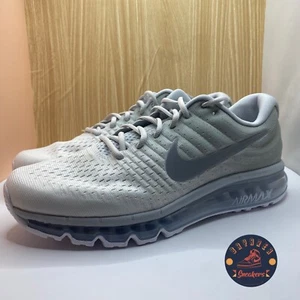 Nike Air Max 2017 White Pure Platinum Shoes 849559 009 Men's Size 10 - Picture 1 of 6