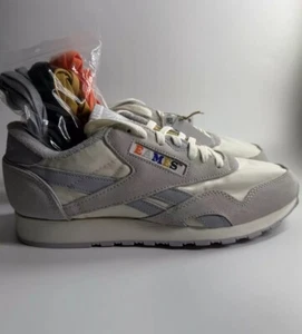 Reebok Men’s 10 Classic Nylon EAMES Casual Running Shoes Chalk White 100072105 - Picture 1 of 7
