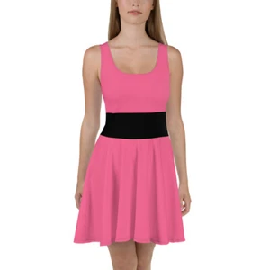 Blossom Cosplay Costume Skater Dress PPG Powerpuff Power Puff Girls - Picture 1 of 29
