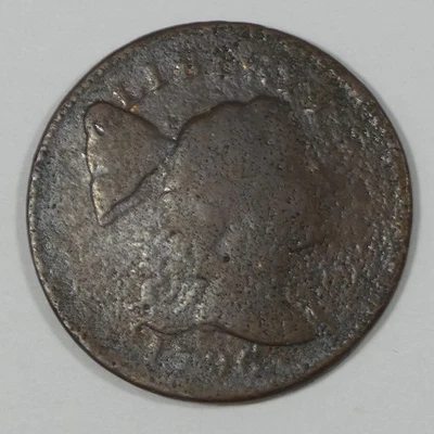 1796 Liberty Cap Large Cent GOOD 1c ~ Rough Surfaces - Image 1 of 4