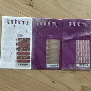 JAMBERRY Nail Wraps FULL SHEET Tinsel Poinsettia Pumpkin spice Playground Lot - Picture 1 of 4