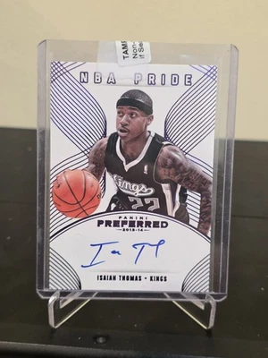 2013-14 Preferred NBA Pride Isaiah Thomas Purple Auto /25 On card - Image 1 of 4