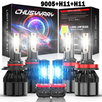 6x 6000K faros LED haz alto/bajo bombillas antiniebla para Chevrolet Trax 2013-2016 Foto 1 de 4