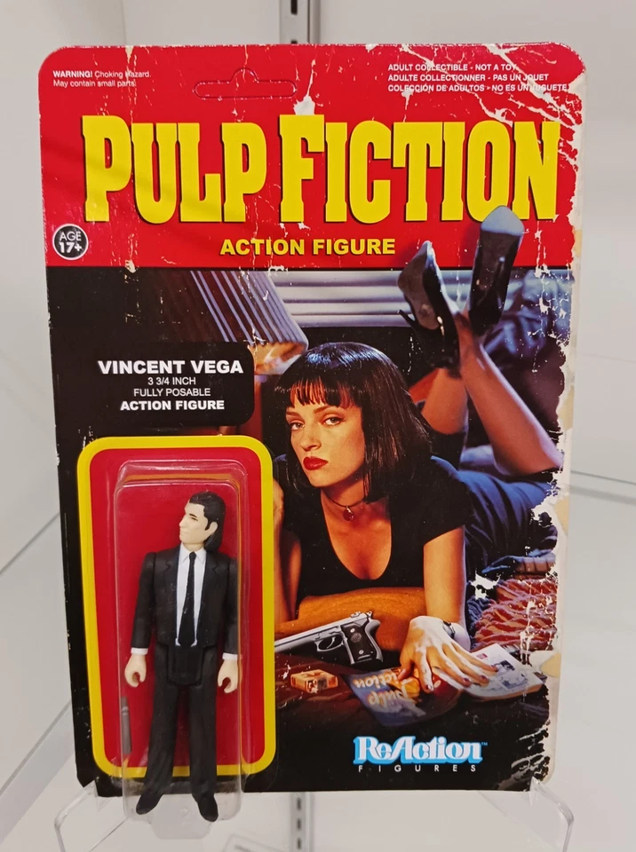 Figuras de reacción de ficción Vincent Vega Pulp serie 1 Super 7 Funko 2014 3,75 Foto 1 de 2