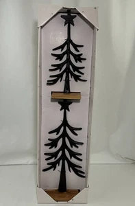 Merry Moments zwei geformte Weihnachtsbäume aus Metall SCHWARZ Ton Aldi NEU 2025 - Bild 1 von 4