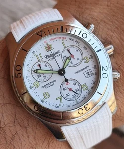 Orologio Philip Watch Aquatica Chrono Vintage Quartz Wr100m - Foto 1 di 18