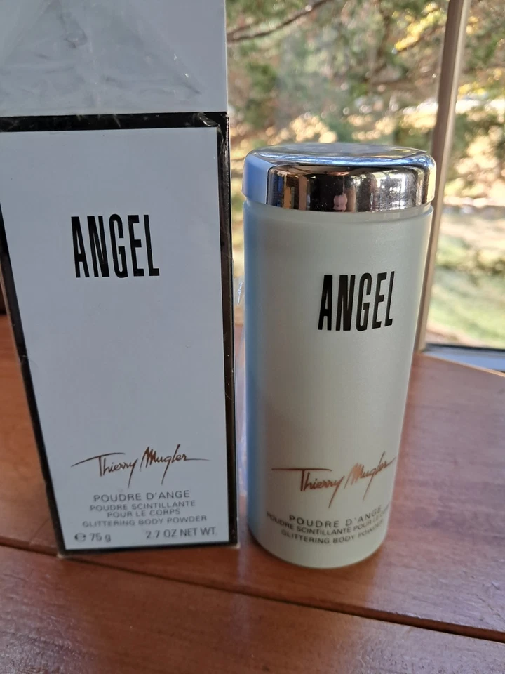 Thierry Mugler Angel 2,7 OZ. Polvo corporal brillante. Lectura vintage Foto 1 de 1