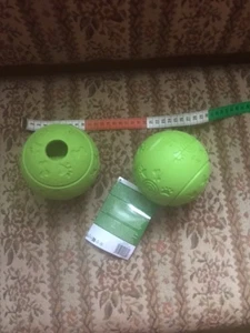★   2 x Futterball Vollgummi Snack- Ball  11cm Hund - Bild 1 von 6